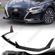 For 23-25 Nissan Altima SL SR SV Painted Black Front Bumper Lip Body Kit Spoiler