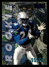 Shawn Springs 1997 SkyBox Premium Rookie Preview Card #14RP Seattle Seahawks. rookie card picture