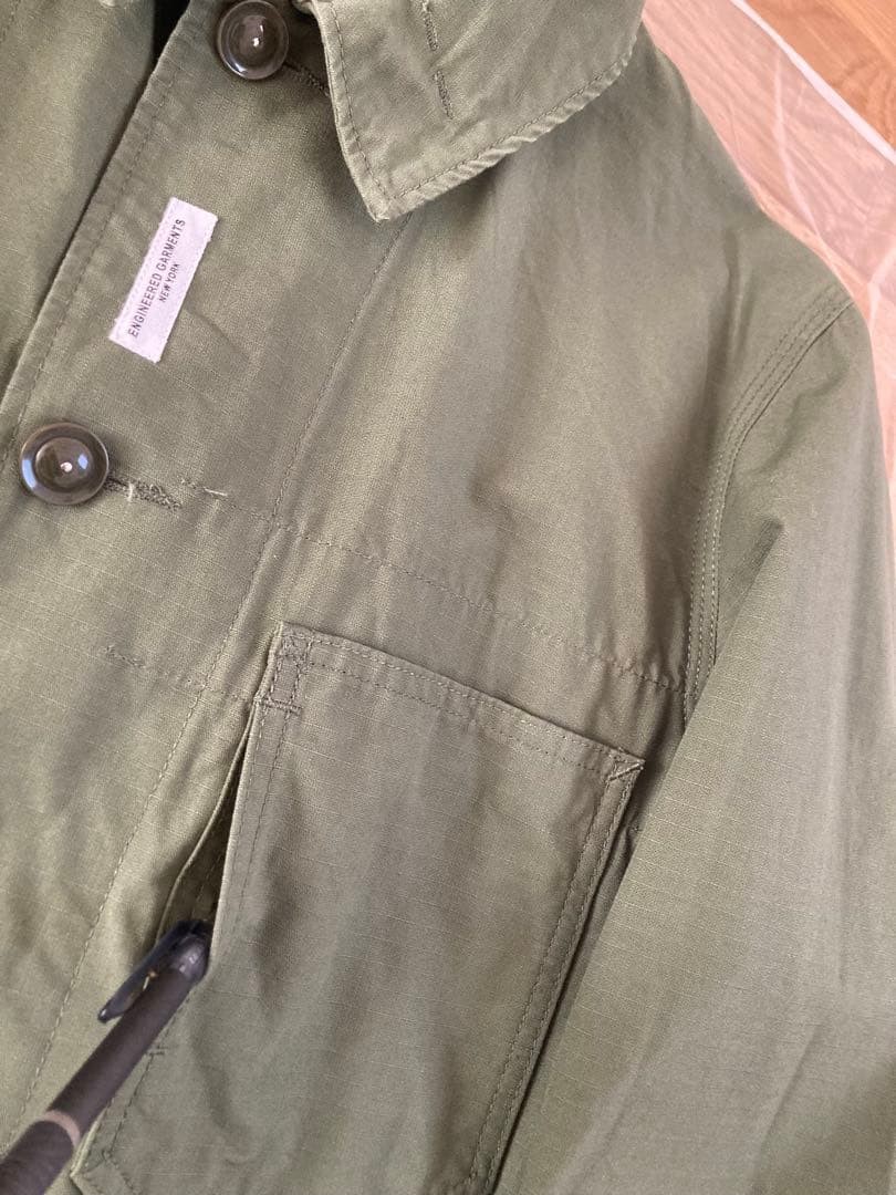 Engineered Garments Work Jacket Cotton Ripstop XS… - image 8