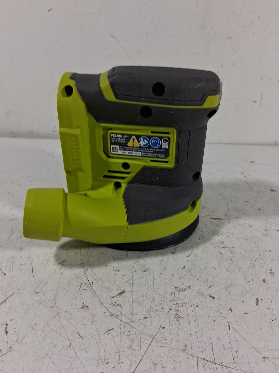 Ryobi One+ 18V 5" Random Orbit Sander PCL406 WithoutDust Bag E