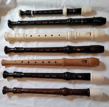 Six Soprano, one Sopranino Recorder Blockfl te Fl te a Bec, Cases