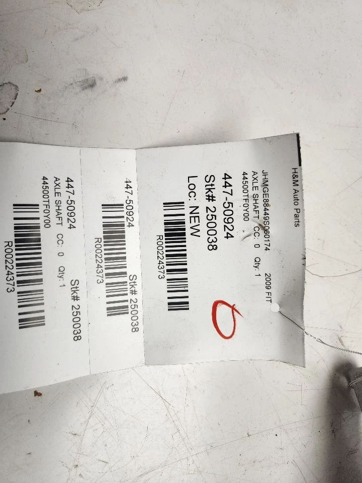 Eje interior Honda FIT 2009-2014 eje A/T OEM 44500TF0Y00 Foto 4 de 4