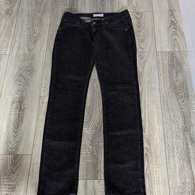 Lee Norma Damen Jeans schwarz Regular Straight Stretch Five-Pocket W28 L35