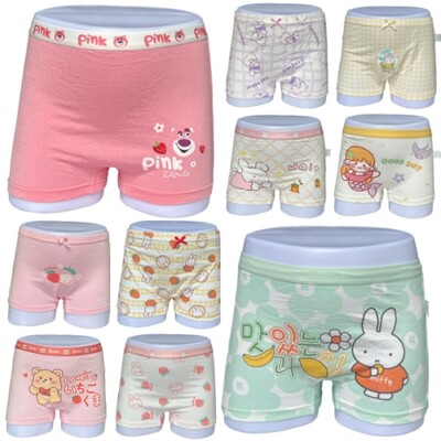 5 Pack GIRLS' Boxer Random Styles Modal Materials Ages 2-16