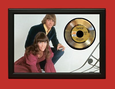 Carpenters Poster Art Wood Framed 45 Gold Record Display C3 | eBay