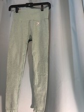 Green Gymshark Vital Seamless Long Sleeve Leggings set size XS