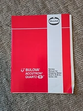 Original vintage Bulova Accutron Quartz watch Series 242 Service Manual 1978