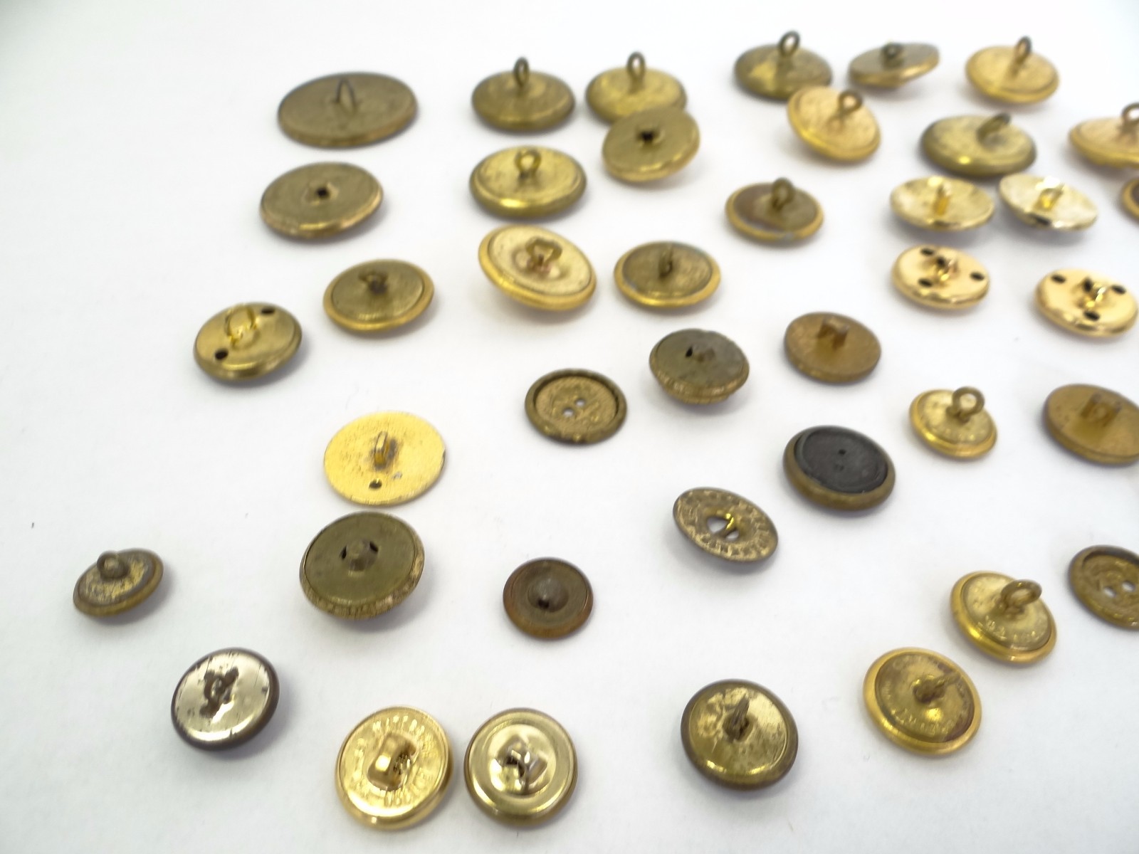 Mixed Lot US Army Brass Military Rex Waterbury Jacob Reeds Uniform