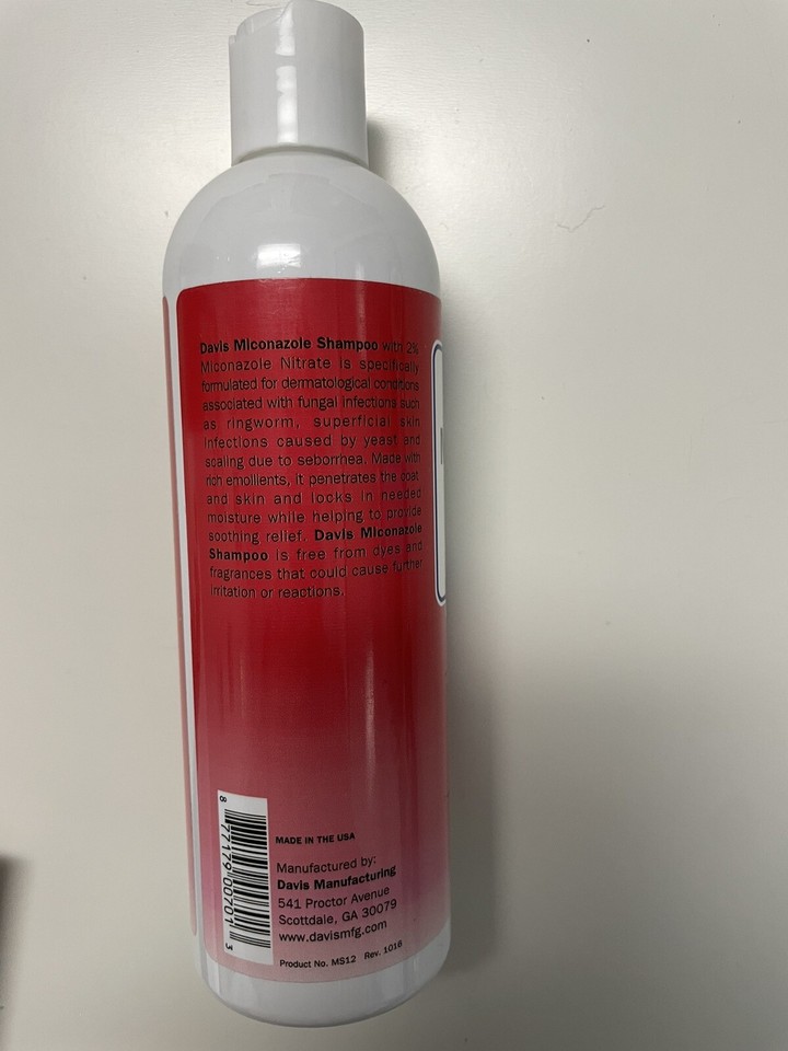 Davis Miconazole Pet Fungal Shampoo Dogs & Cats 12 oz. NEW eBay