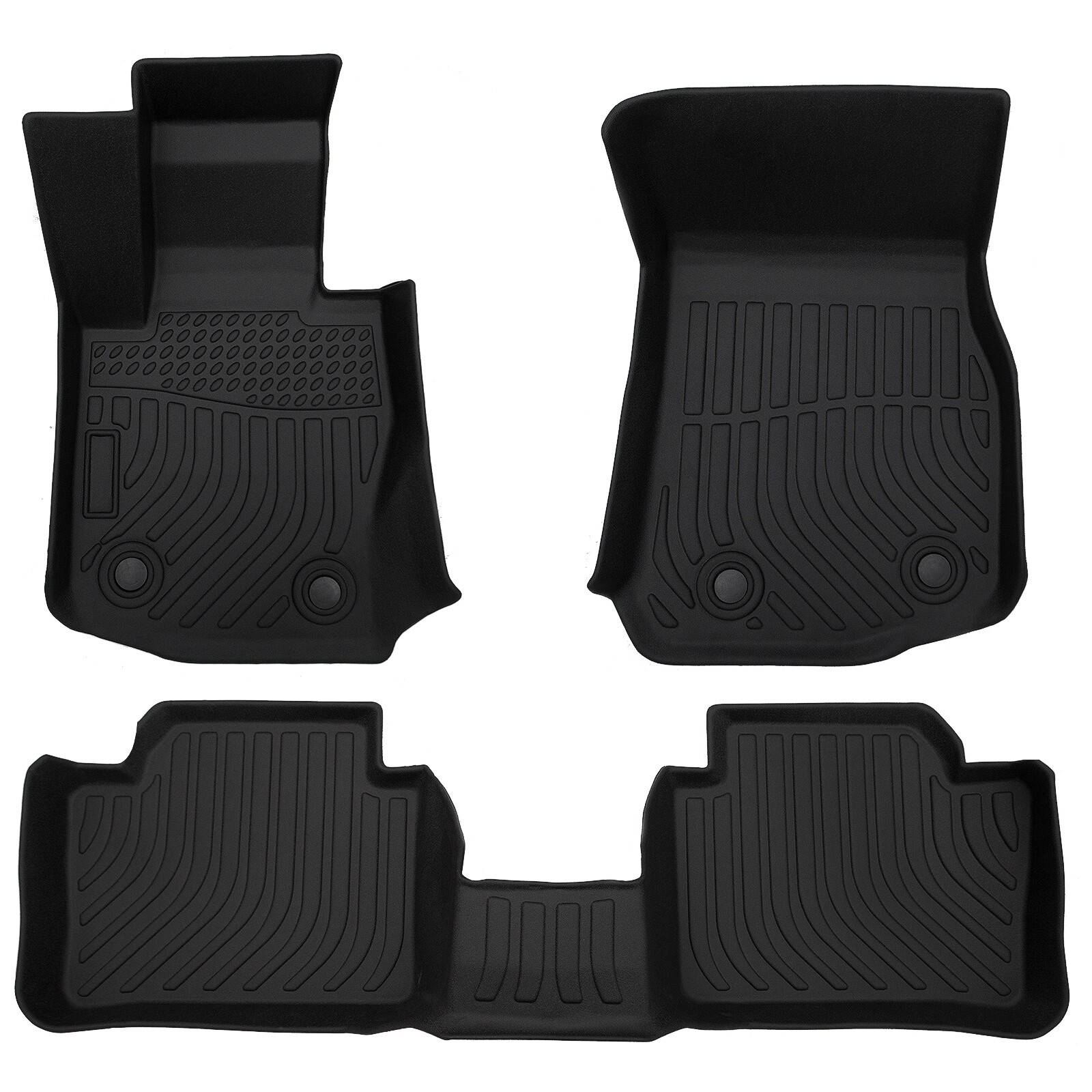 Weather FloorLiner Mats for BMW 4-Series Coupe with xDrive 2014-2019 Black