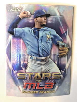 WANDER FRANCO 2023 Topps Chrome Stars of MLB card #SMLBC-18 Tampa