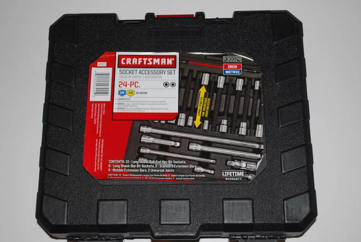Craftsman 24 PC 1 4 3 8 in. Drive Reach Access Socket