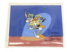 Warner Bros Animation Cell Bugs Bunny Daffy Duck Signed Chuck Jones Overture