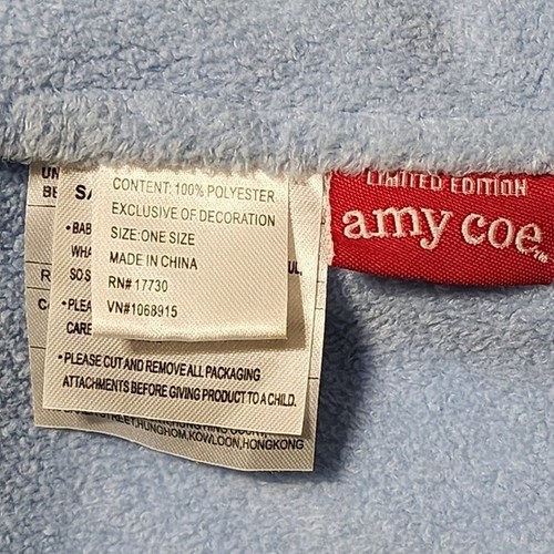 Manta de seguridad para bebé Amy Coe azul león rugido amoroso - Imagen 4 de 5
