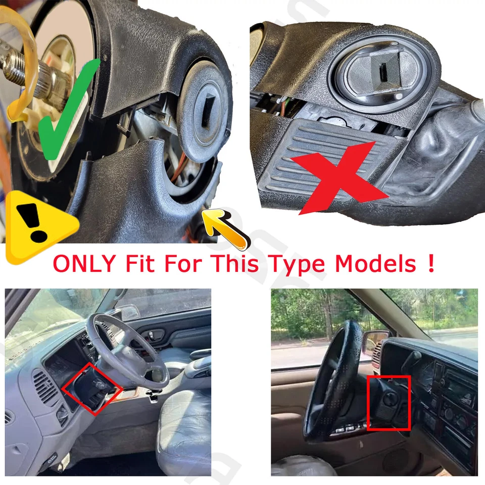 For Chevrolet GMC 1998-2003 Steering Column Cover Shroud + Shifter Boot Set - Image 2 of 4