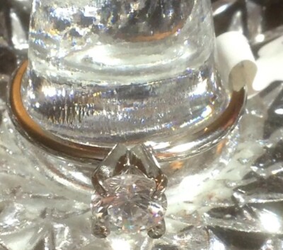 Silver Plated Ring Size 10 Cubic Zirconia Seta USA