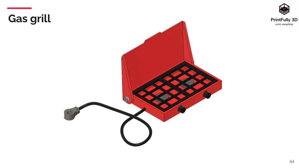 PrintFully3D 1/10 Scale Gas BBQ Grill 3D Printed Crawler Accessories Trial - Image 4 of 4