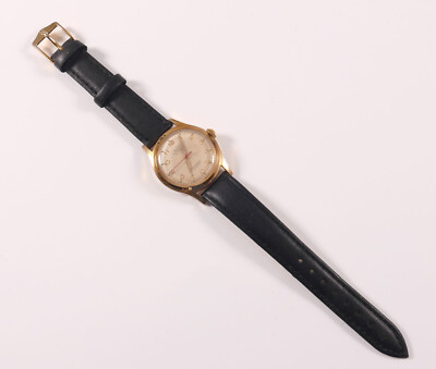 DUV Automatic 21 Rubis Swiss Armbanduhr Herren vergoldet 1256