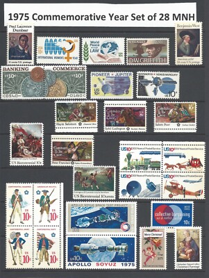 1975 Commemorative Year Set of 28 MNH Stamps | eBay