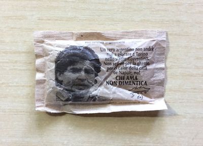 Bustina Di Zucchero Frasi D Autore Immagine Di Maradona Un Po Vissuta Ebay