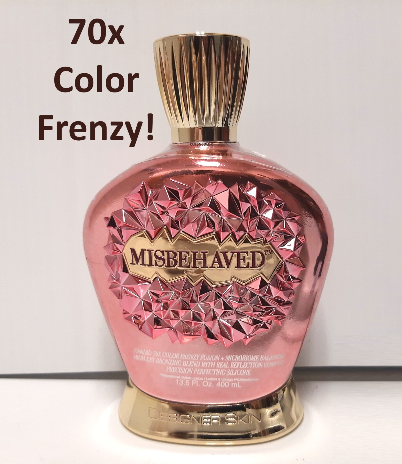 Designer Skin Misbehaved 70x Color Frenzy Bronzer Dark Tanning Lotion  13.5oz NEW 54402340608 | eBay