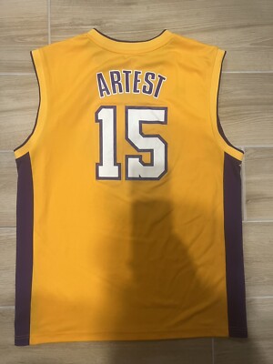 Ron Artest #15 Los Angeles Lakers Adidas World Peace NBA Men's