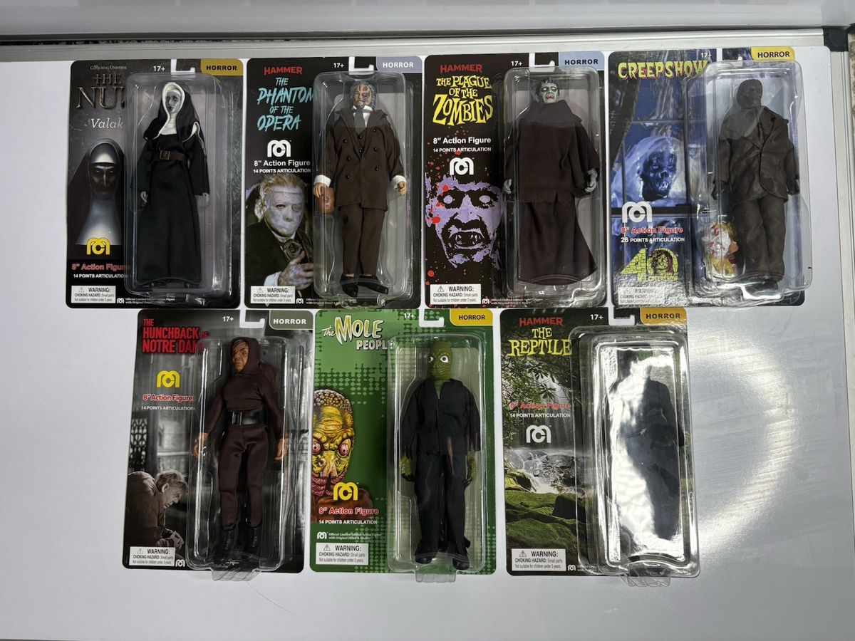 特撮 Horror figure 2 MEGO Horror 7x Figures Nun, Reptile, Zombie, Mole, Phantom