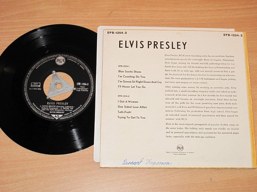 Elvis Presley 7" Ep Single - Same / German Epb-1254-2 In Mint-- / Version 4 - Picture 2 of 2