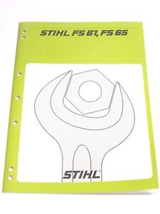 STIHL FS 61, 65 BRUSHCUTTER ILLUSTRATED FACTORY SERVICE MANUAL | eBay