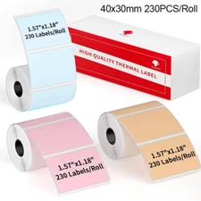 40x30mm 3 Roll Self-Adhesive Thermal Label Sticker Paper for Phomemo M110 M220