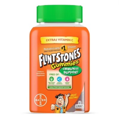 360 Flintstones Vitamins GUMMIES Extra Vitamin A C D  IMMUNE SUPPORT 6 Bottles