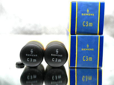 matched Pair Siemens C3m - TS49 POST-RÖHRE TUBE NEW in BOX Roe-V10-test
