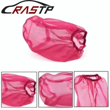 Air Filter Cover Dustproof Waterproof Fit For High Flow Air Intake Filter Red