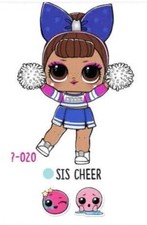 LOL Surprise Under Wraps Wave 2 SIS CHEER autentico NUOVO cheerleader cambio colore