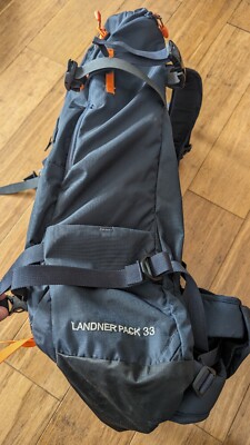 Mont-bell Landner 33L Backpack Blue-Orange Skiing