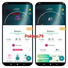 Pokemon Shiny Dynamax Beldum (Tr.a.d.e 20k stardust or P.T.C 80k stardust)