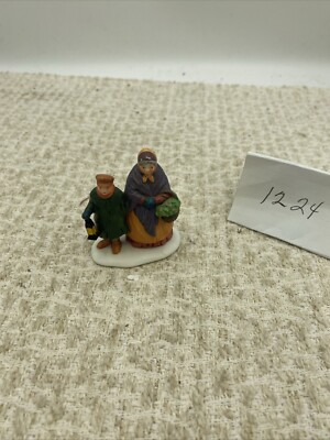 Department 56 Carolers on the Doorstep Woman Boy Christmas Village Figurine