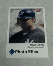 JASON GIAMBI 2003 FLEER ULTRA PHOTO EFFEX INSERT CARD