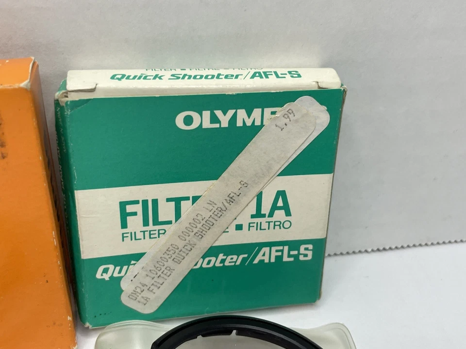 Lot Of 2 Genuine OLYMPUS AFL | AFL-S 1A skylight filter with case and box - Image 4 of 4