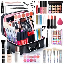 All-In-One Makeup Kit Full Set Box Gifts for Women Eyeliner Concealer Foundation