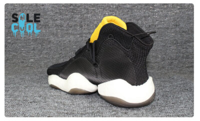 Adidas Crazy BYW Basketball Shoes Sneakers Mens US 7 Black Gold Yellow Athletic adidas Crazy BYW Black Gold for Sale | Authenticity  main image 4
