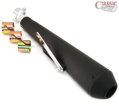 Black Racing Megaphone Silencer May Suit Honda XR Flat tracker