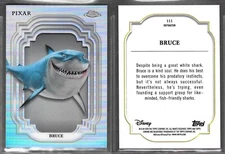 Topps Chrome Disney 2024 #111 Bruce Finding Nemo Refractor Card