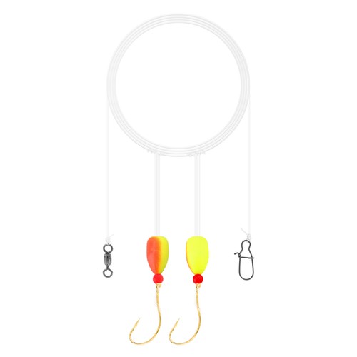5pc Pre-rigged Pompano Rig w/ Float Fishing Bead Circle Hook Fishing Swivel Snap - Picture 11 of 12