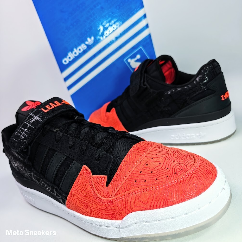 Adidas US 13 Men's Black/Orange/White Rare Atlanta Retro Forum Low - GZ6604  New