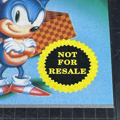Dossier Promo Sonic - Carte à Collectionner - Ère Sega Genesis - Dessin Animé