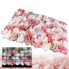 6*Flower Wall Panel Party Artificial Wedding Bouquet Decor Romantic Rose Flower