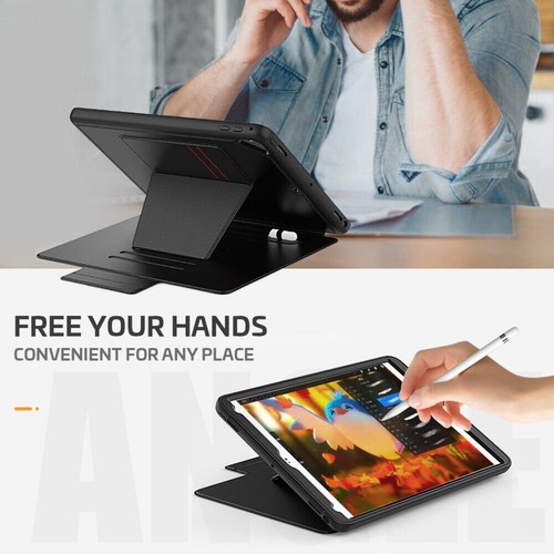For iPad 5th 6th 7th 8th 9th Generation PU Leather Case Heavy Duty Stand Cover - Picture 8 of 33
