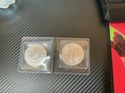 2 One Troy OZ Walking Liberty Rounds 999 Fine Silver Brand New In Original Case
