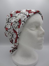 Surgical Scrub Hat for Women's Tieback - Hello Kitty
